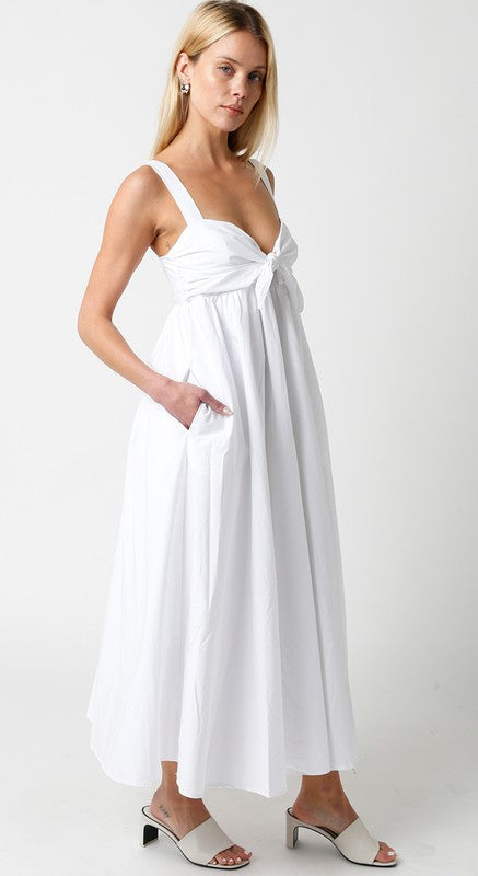 knee length dresses for ladies Millie Midi Dress - High Neck Shimmer Ruched Side Slit