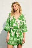 Bali Summer Kimono Sleeve Romper
