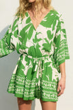 Bali Summer Kimono Sleeve Romper