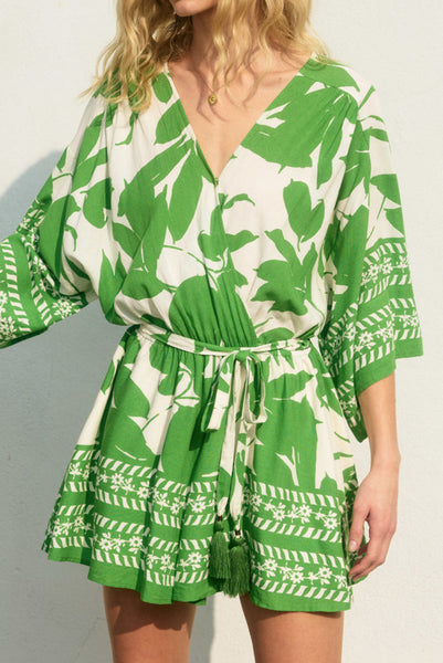 Bali Summer Kimono Sleeve Romper