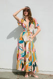 Miami Vaca Tiered Maxi