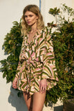 Alisha Palm Printed Romper
