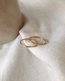SS Luxe - Hammered Stacking Ring (Single)