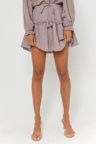 Mae (Lavender) Flirty Skirt