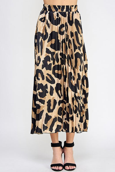 PRESALE : Mayfair Leopard Pleated Skirt