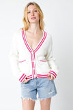 Molly (Pink) Varsity Spring Cardi