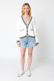 Molly (Pink) Varsity Spring Cardi