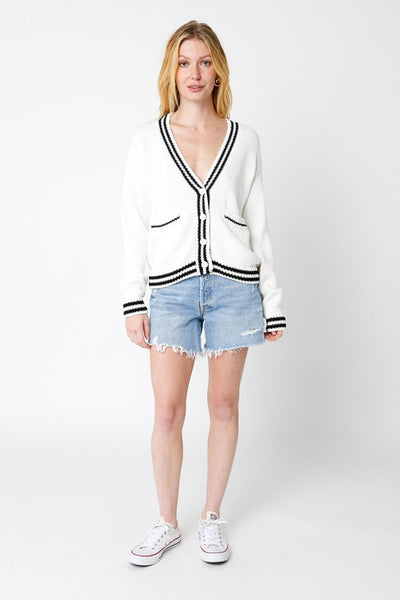 Molly (Pink) Varsity Spring Cardi