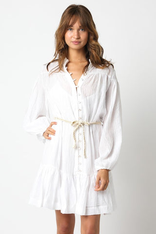 Gracelyn (White) Drop Waist Dress