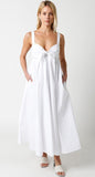Millie Babydoll Midi Poplin Dress