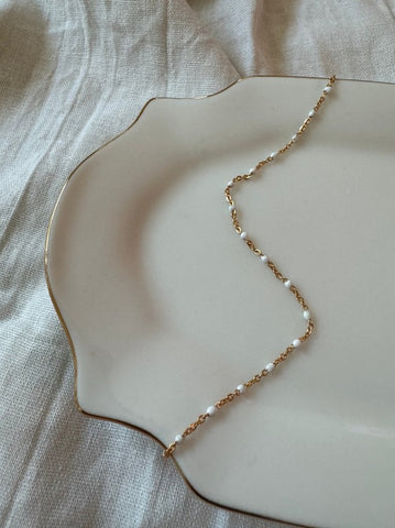 PRESALE - Meesh (White) Enamel Chain Bracelet