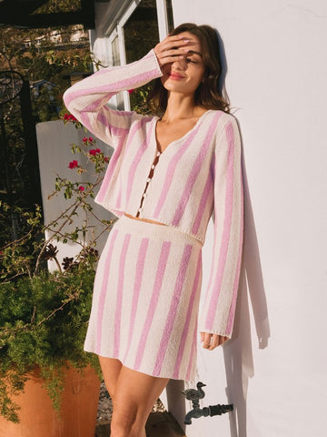 Amanda Striped Terry Set