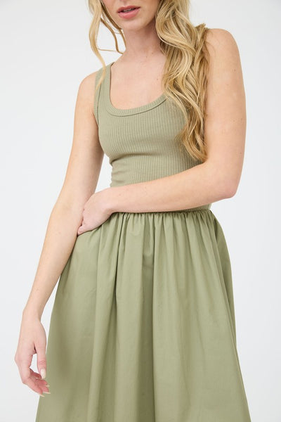 Mae Mix Media Tank Dress