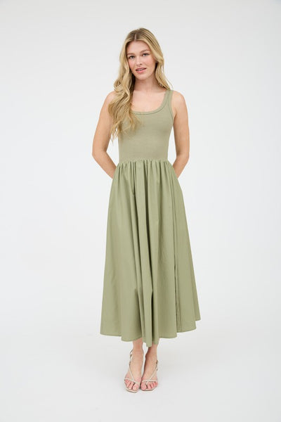 Mae Mix Media Tank Dress