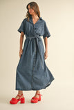 Presale - Nora Denim Midi Dress