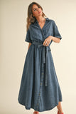Presale - Nora Denim Midi Dress