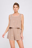 Amy PANT Bow Embroidered Set