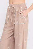 Amy PANT Bow Embroidered Set