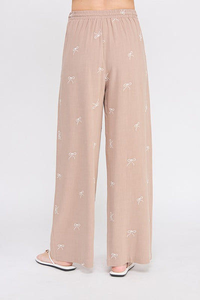 Amy PANT Bow Embroidered Set