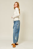 Idalia Smocked Lace Edge Cardigan