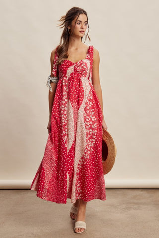 Serefina Patchwork Maxi Dress