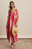 Serefina Patchwork Maxi Dress