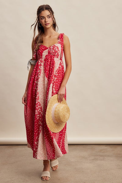 Serefina Patchwork Maxi Dress