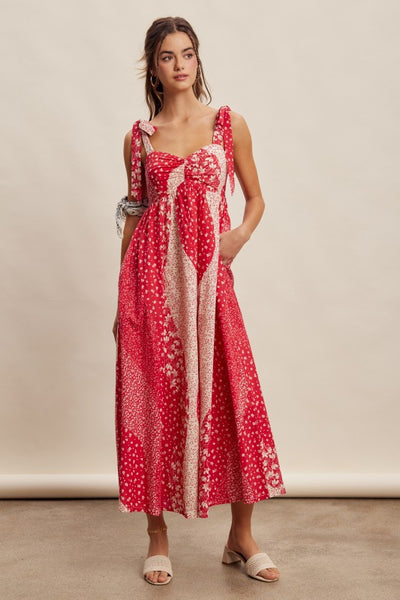 Serefina Patchwork Maxi Dress