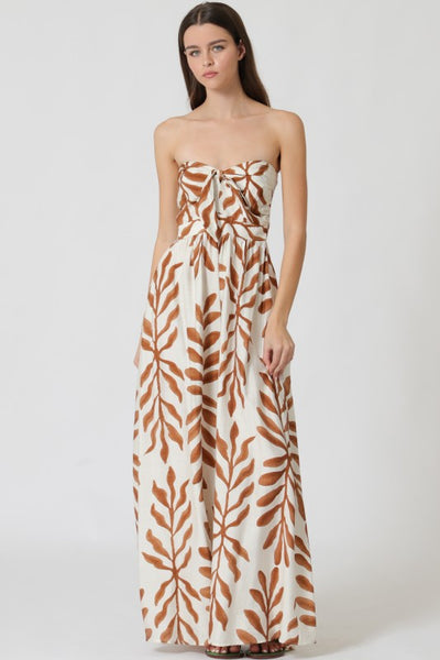 Leila Tie Front Jumpsuit