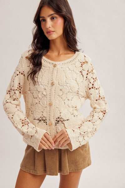 Stella Crochet Cardigan