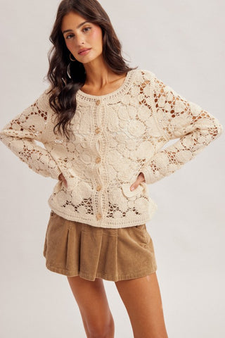 Stella Crochet Cardigan