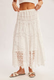 Adeline Boho Crochet Maxi Skirt