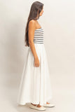 Mia Striped Midi Dress