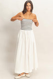 Mia Striped Midi Dress
