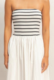 Mia Striped Midi Dress