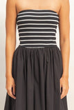 Mia Striped Midi Dress