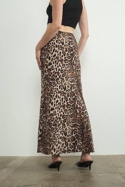 Veronika Leopard Maxi Dress
