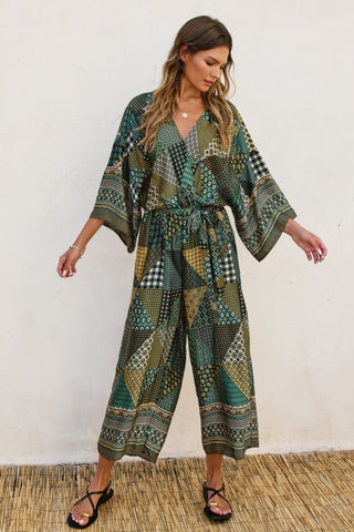 Kendra Boho Printed Jumpsuit