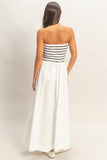 Mia Striped Midi Dress