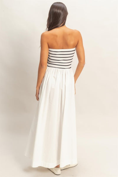 Mia Striped Midi Dress