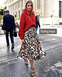 PRESALE : Mayfair Leopard Pleated Skirt