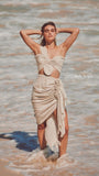 Tulum High Low Fringe Hem Skirt