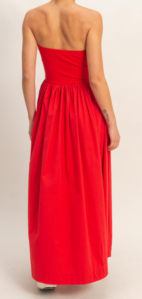 Mia (Red) Midi Dress