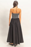 Mia Striped Midi Dress