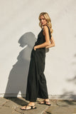 Maggie (Black) Linen Jumpsuit