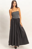 Mia Striped Midi Dress