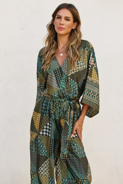 Kendra Boho Printed Jumpsuit